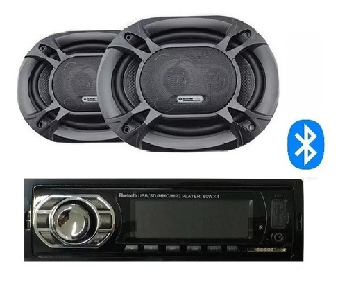 Stereo Bluetooth Con Parlantes 6x9 Suzuki 250w Usb Sd Oferta