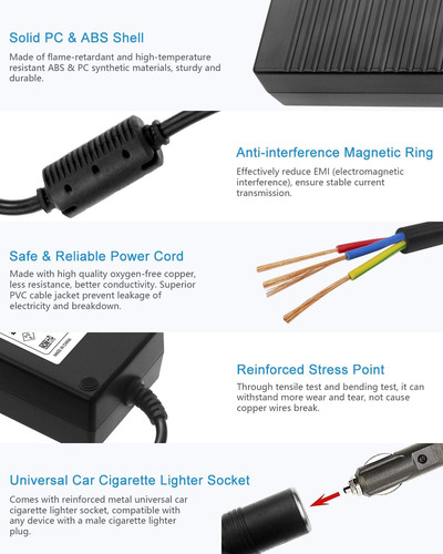 10a 120w Auto Adaptador Convertidor De Corriente 110v A 12v
