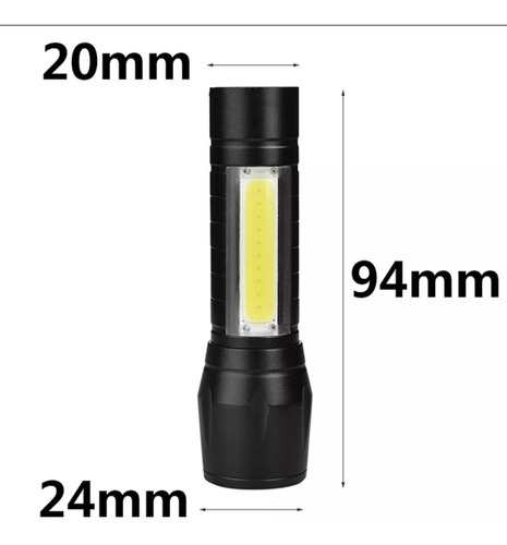Imagen 5 de 6 de Mini Linterna Led Recargable