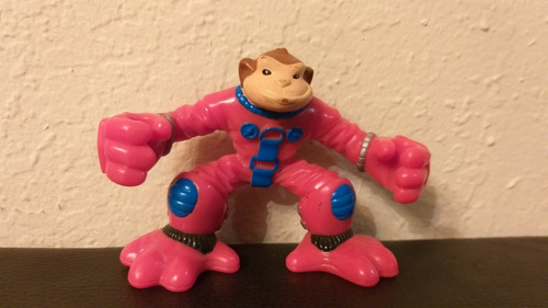 Figura Rescue Heroes, Mono Astronauta, Mattel 1999 (Usado)