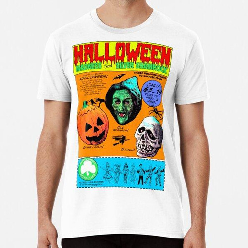 Remera Locura De Halloween De Silver Shamrock Algodon Premiu