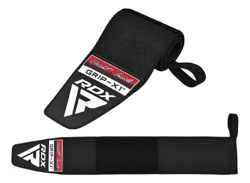 Muñequeras Para Levantamientos De Pesas W2 Rdx Gym Fitness Color Negro