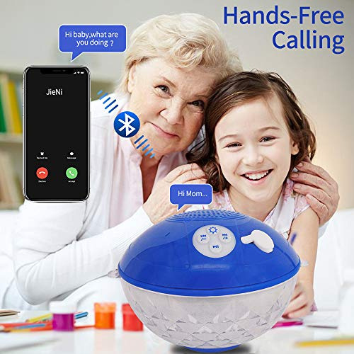 Bocina Bluetooth Flotante Con Luces Colores Rgb Para Alberca
