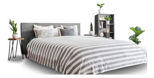 Cobertor Ligero Alberta King Size Dormireal Gris