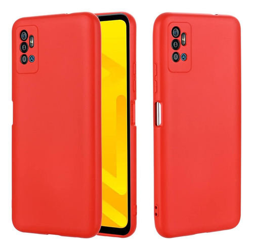 Funda Para Zte A71 Soft Feeling Antishock Rojo Resistente