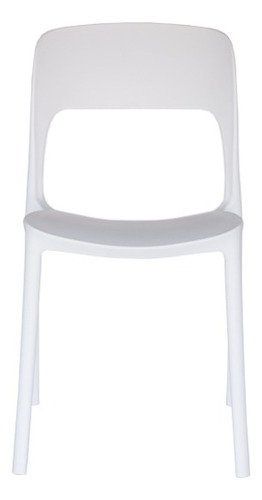 Silla Comedor Escritorio De Pp Blanca Diseño Maga Collection Pp Blanco Blanco