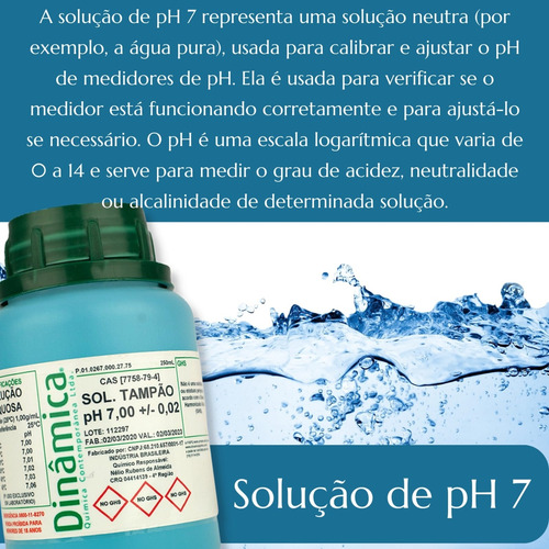 Kit Soluções P/ Phmetro Ph 4, 7 E Kcl 3m Frasco Com 250 Ml
