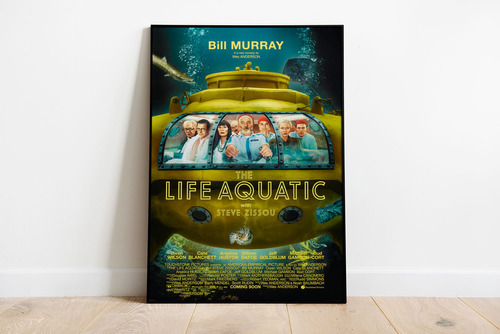 Poster The Life Aquatic With Steve Zisso 60x90 - Solo Lámina