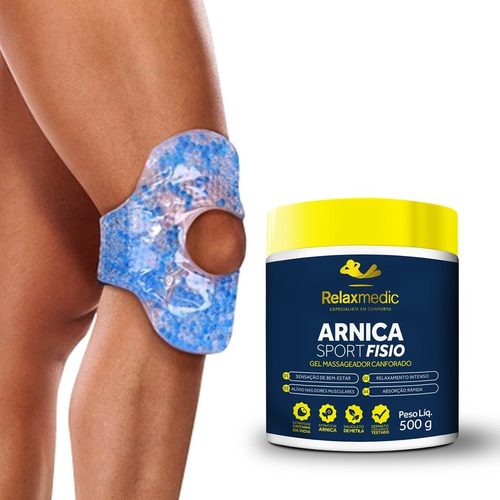 Bolsa Gelo Joelho Quente Termica Creme Dor Arnica Relaxmedic