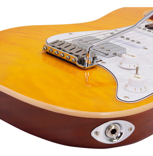 Guitarra Eléctrica Con Case Serie Unique Leggend-am Babilon