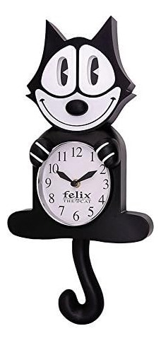 Reloj De Pared Con Movimiento 3d Del Gato Félix