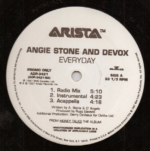 Angie Stone And Devox / B.nubian - Everyday / Keep It Bubbln (Usado)
