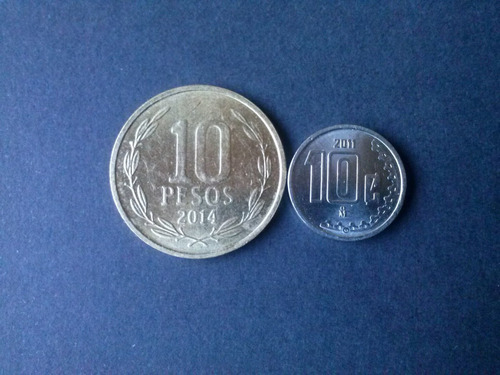 Moneda México 10 Centavos Níquel 2011 (c45)