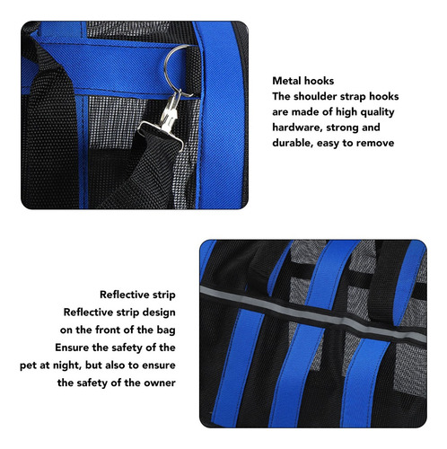 Mochila Transportadora Con Perro Gato Transpirable Ajustable