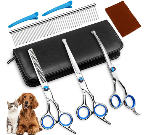 Tijeras Para Cortar Cabello, Juego De 7 Piezas, Tijeras De
