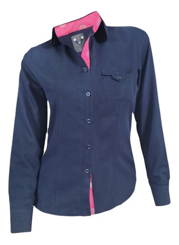 Camisa Blusa En Denim También En Tallas Grandes Para Mujer