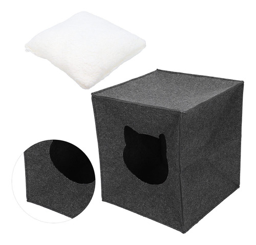 Cueva De Fieltro, Casa Para Gatos, Cama Cúbica, Escondite