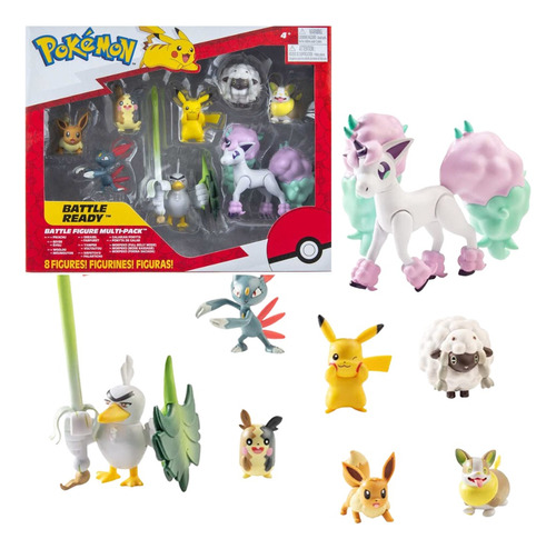 Pack De 8 Figuras De Pokémon Diferentes Originales