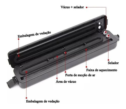 Selladora de bolsa seladora de alimentos Portátil