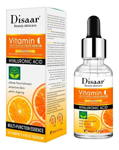 Serum Facial De Vitamina C Y Acido Hialuronico Disaar