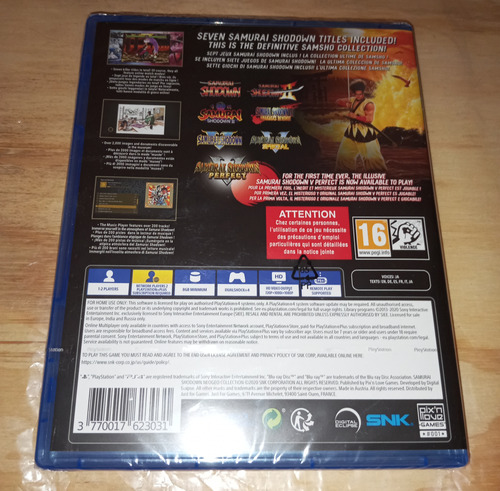 Ps4 - Samurai Shodown Neogeo Collection (Usado)