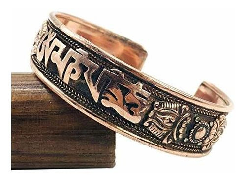 Imagen 5 de 7 de Pulsera Curativa Tibetana De Cobre 100% Puro. Unisex, Hecho