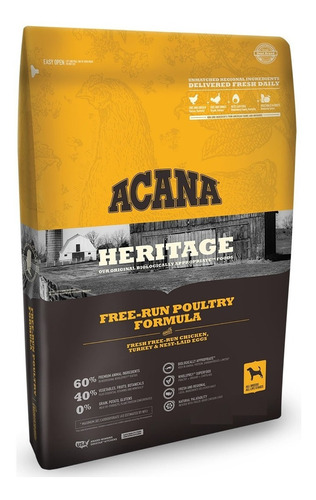 11.3kg Alimento Perro Acana Free-run Poultry Cualquier Raza