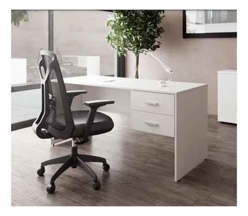 Escritorio Pc Oficina Simple Piani Alliani 120x60 2 Cajones