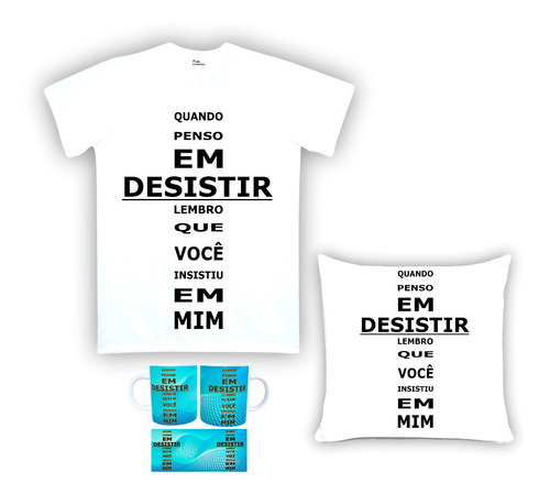 Kit Camiseta, Almofada E Caneca Religião 05