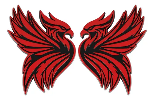 Insignia De Pájaros 3d Phoenix Emblem, Calcomanía De Troncal