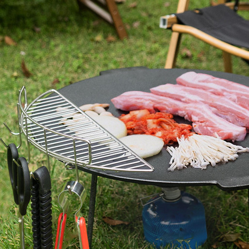 Semicírculo Barbacoa Red Sartén Multiusos Barbacoa