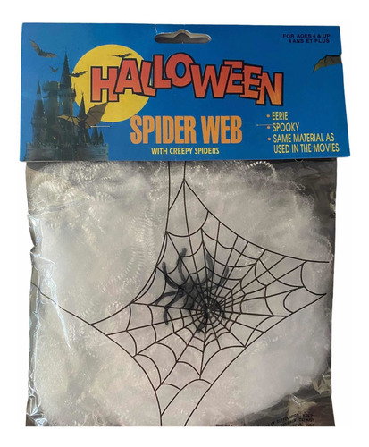 Telaraña Y Araña Falsa Halloween