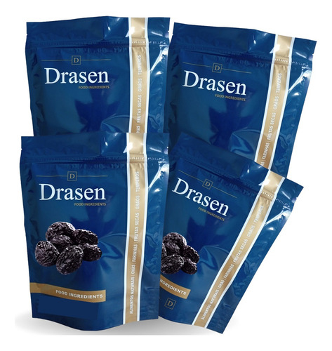 Kit 4kg | Ameixa Seca Sem Caroço | Sem Glúten - Drasen Food