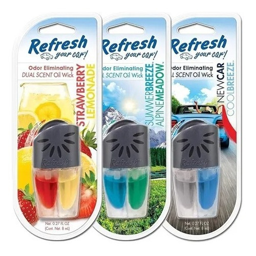 Perfumador Aromatizante Refresh Ventilación Auto Dual Febo