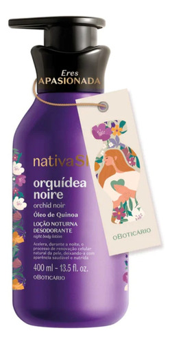 Hidratante corporal Orquidea Noir Nativa Spa Oboticario