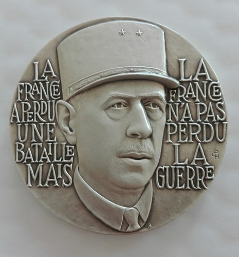 Charles De Gaulle - Medalla Bronce - Segunda Guerra Mundial