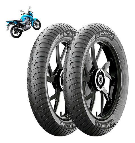 Par Pneu Michelin S/c Factor Titan 150 160 100/90+ 80/100-18