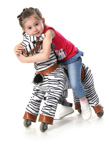 Cabello Mecánico Pony Nuevos Para Niños De 3 A 6 Años Cebra (Usado)