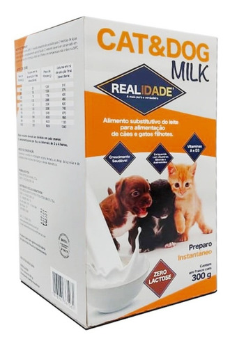 Leite Em Pó Para Cães E Gatos 300g Idem Pet Milk