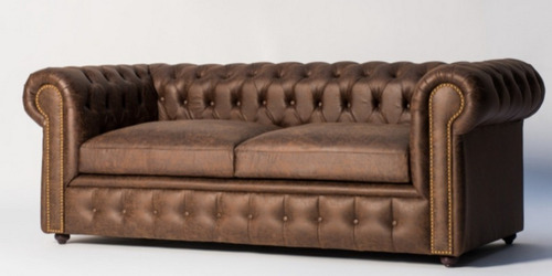 Imagen 4 de 4 de Sillón Sofá Chester Tapizado 3 Cuerpos Color Living - Cuotas