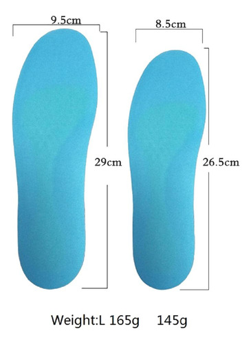 Palmilhas De Gel De Silicone 2 Peças