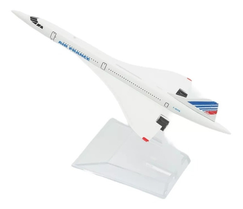 Avión Escala Concorde Air France 1:400 Juguete Metálico Base
