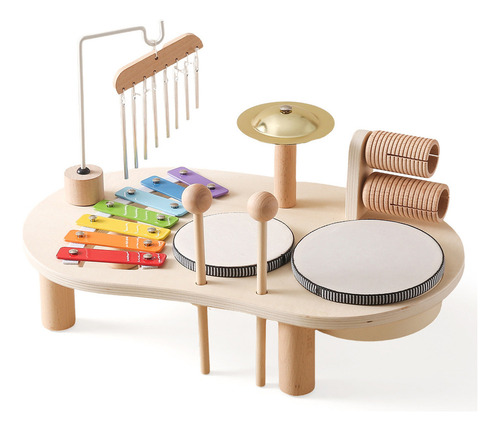 Tambores De Madera Para Niños, Kits De Instrumentos Cl