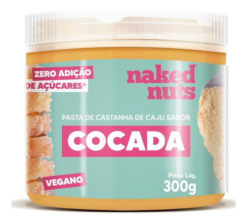 Pasta De Castanha De Caju Com Cocada Naked Nuts 300g