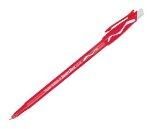 Boligrafo Paper Mate Eraser Borrable Rojo Cja C/12 Piezas Color del exterior Rojo M17411019433