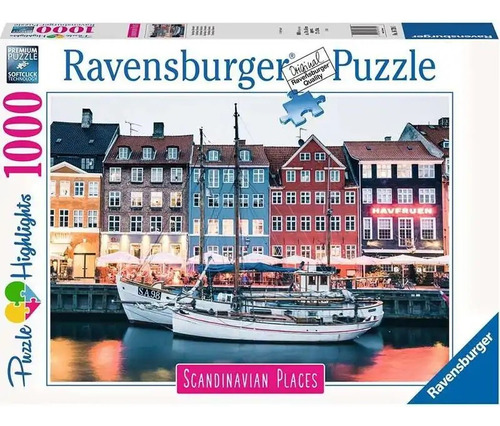 Puzzle Copenhague, Dinamarca 1000 Piezas-ravensburger