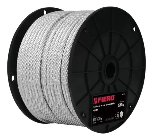 Rollo Linga Cable De Acero Fiero 3/32 75 Metros - Mara