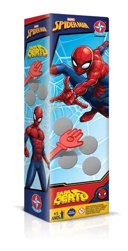 Novo Jogo Tabuleiro Tapa Certo Homem Aranha Original Estrela