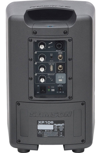 Bafle Portatil Bt Samson Xp106w Con Micrófono Inalámbrico