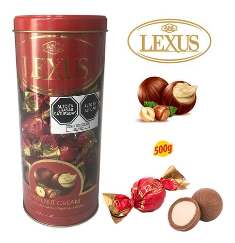 Bombones De Chocolates Con Avellana 500gr Anl Lexus Regalo